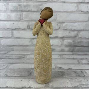 Willow Tree Je T'aime Susan Lordi Figurine 8.25” I Love You 2009 Red Heart